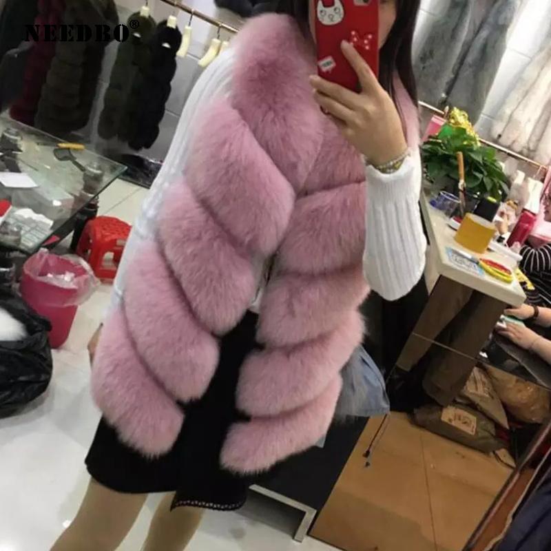 Women's Fur & Faux Women Vest Coat Ladies Winter Warm Jacket Oversize Outerwear Female Soft Fluffy