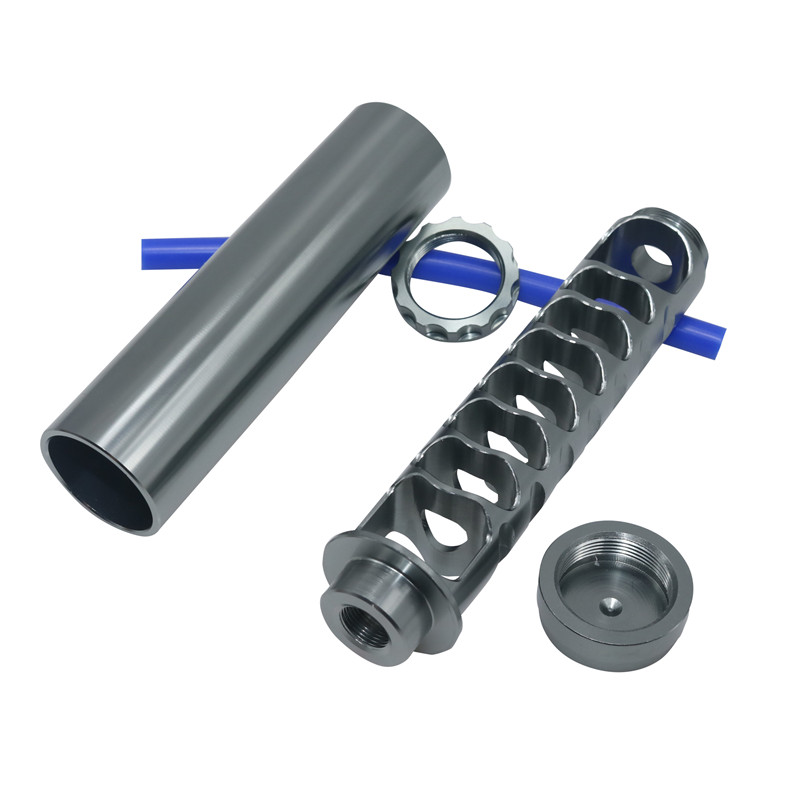 Solvent Trap Car Fuel Filter 6 Inch Spiral 1/2-28 Single Core Titanium Aluminum Tube Solvent Trap for NaPa 4003 WIX 24003 Solvent Trap Car Fuel Filter 6 Inch Spiral 1/2-28 Single Core Titanium Aluminum Tube Solvent Trap for NaPa 4003 WIX 24003