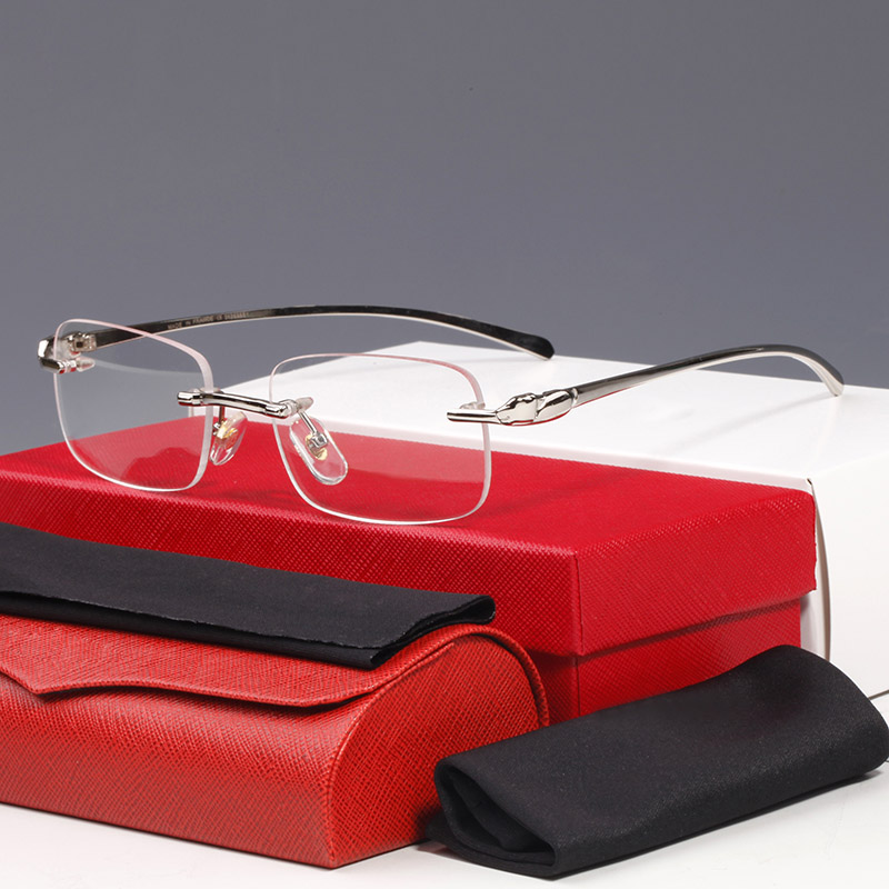 Sunglasses Glasses Signature Cheetah Classic Rectangle Metal Series Vivid and Smart Business Casual Men Women Optica designer sunglasses