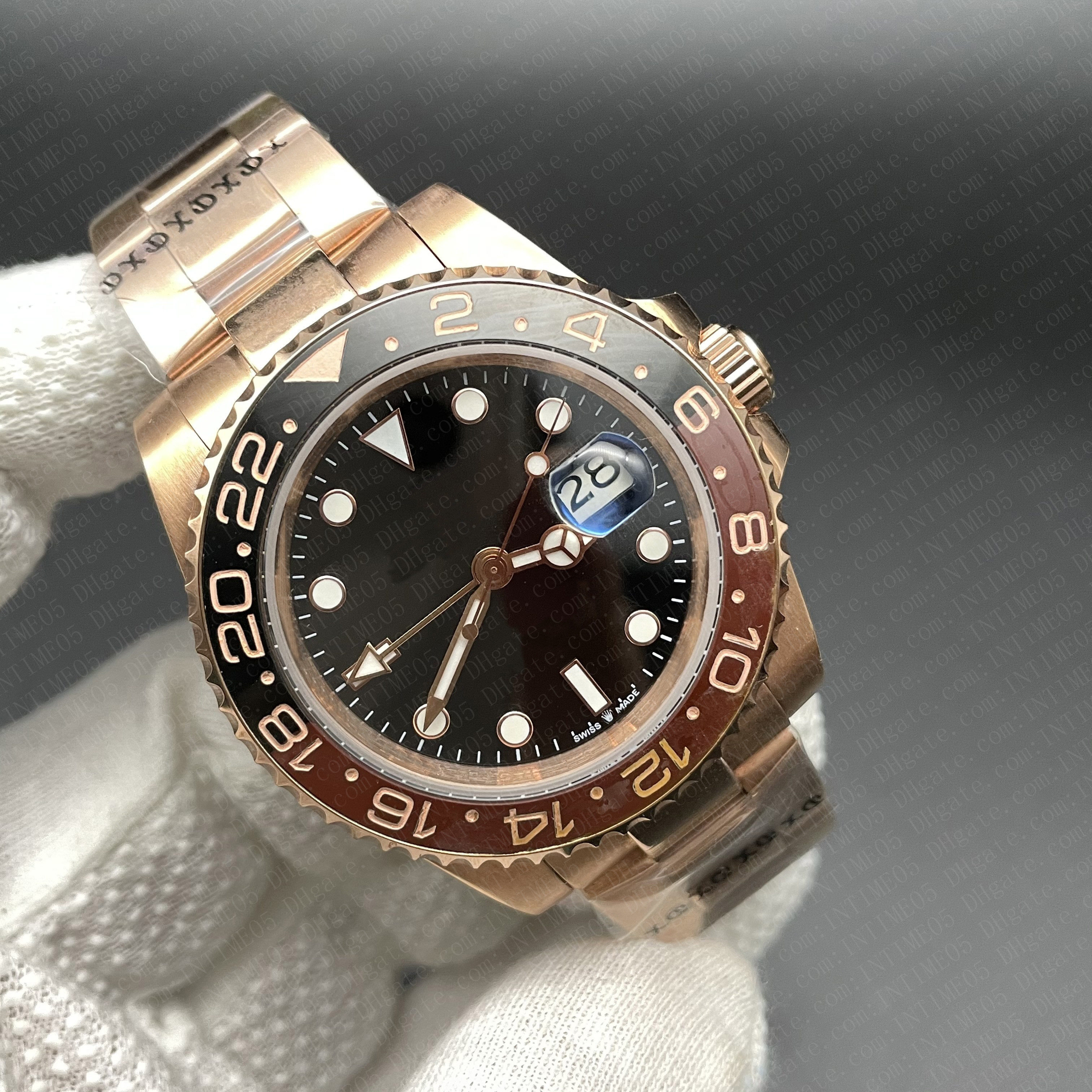 9 Style 40mm Black Brown Ceramic Bezel Sapphire Glass GMT Work A2813 Movement Automatic Mens Watch Stainless Steel Watches Wristwatches, Customized products;don't send watch
9 Style 40mm Black Brown Ceramic Bezel Sapphire Glass GMT Work A2813 Movement Automatic Mens Watch Stainless Steel Watches Wristwatches, Customized products;don't send watch