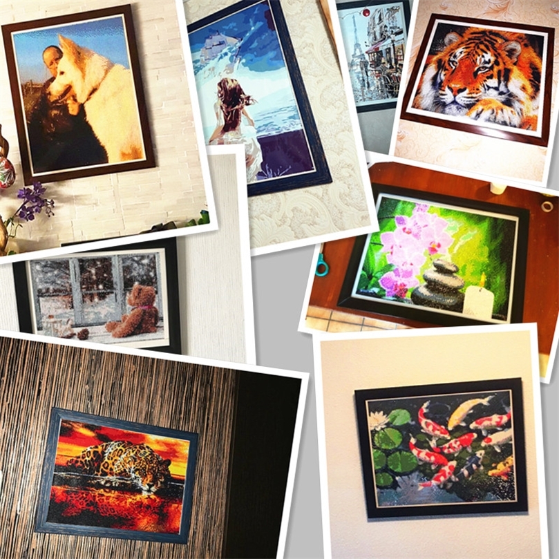 2026 DIY Faux Wood Embroidery Accessories Diamond Painting Tools Family Multifunction Picture Photo Frame 201212 H260306