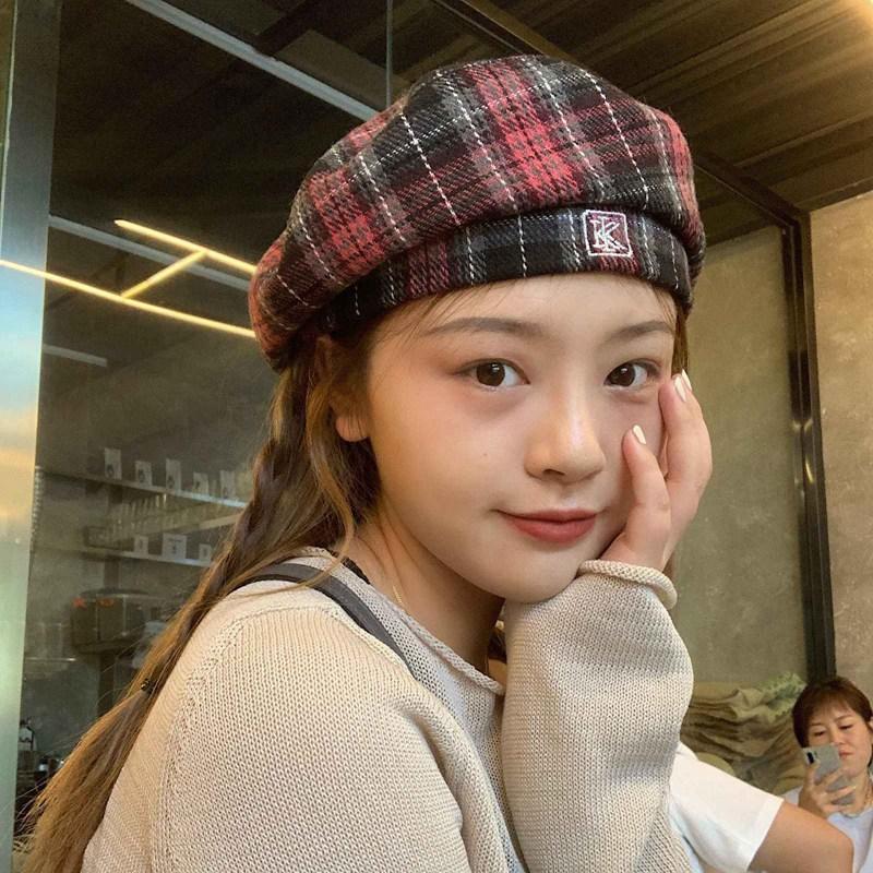 New Style Gothic Punk Harajuku Adjustable Buckle Women Vintage Red Plaid Beret Hats Cool Girl Painter Hats, H01
New Style Gothic Punk Harajuku Adjustable Buckle Women Vintage Red Plaid Beret Hats Cool Girl Painter Hats, H01