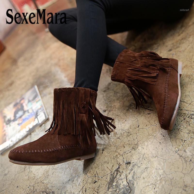 Autumn New Female Women's Flat Boots British Style Fringe Ankle Boots Winter Warm Women tassel Cotton Shoes Plus Size 41 42 431, Rose red plus cotton
Autumn New Female Women's Flat Boots British Style Fringe Ankle Boots Winter Warm Women tassel Cotton Shoes Plus Size 41 42 431, Rose red plus cotton