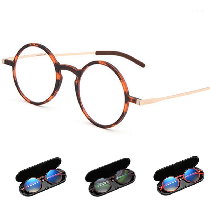 Ultra-thin Portable Reading Glasses Round Frame Magnification Eyewear Presbyopic Eyeglasses for Men&Women Anti Blue Ray 150 2501
Ultra-thin Portable Reading Glasses Round Frame Magnification Eyewear Presbyopic Eyeglasses for Men&Women Anti Blue Ray 150 2501