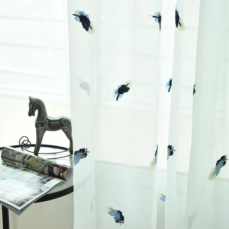 Embroidered Feather Curtains for Living Room Bedroom White Tulle For Windows Curtain Children Room Cotton Fabrics Textiles, Tulle 1 piece
Embroidered Feather Curtains for Living Room Bedroom White Tulle For Windows Curtain Children Room Cotton Fabrics Textiles, Tulle 1 piece