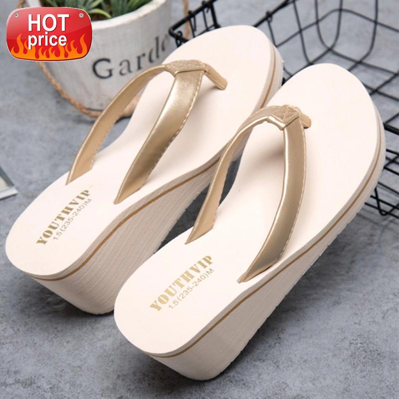 Beach Wedges Ladies Shoes Flip Flops Summer Slippers Shoes Women Casual High Heel Slippers Women Flip Flops Zapatos Mujer #249X, White
Beach Wedges Ladies Shoes Flip Flops Summer Slippers Shoes Women Casual High Heel Slippers Women Flip Flops Zapatos Mujer #249X, White