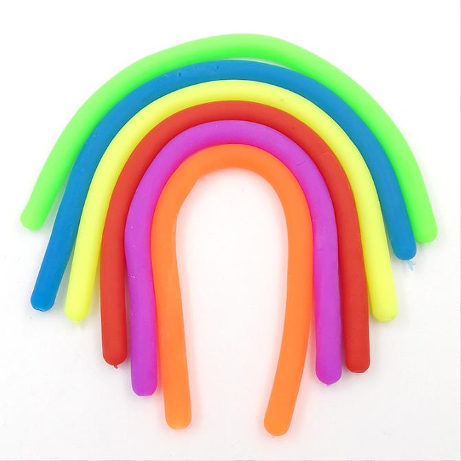 Fidget Toys Squishy Cartoon Unicorn caterpillar Lala music Bracelet Unicorn decompression vent Ramen strip soft rubber toy belt