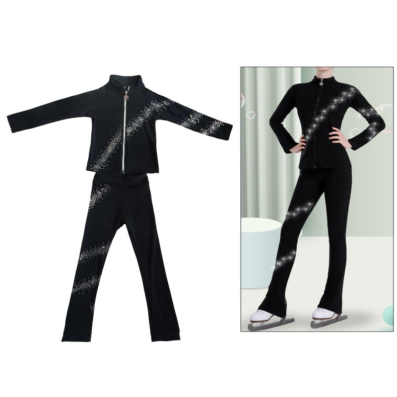 Girls Children Figure Skating Suit Outfit Ice Skating Jacket Pants Set Crystal Set Skiing Training Pants Suit, As pic
Girls Children Figure Skating Suit Outfit Ice Skating Jacket Pants Set Crystal Set Skiing Training Pants Suit, As pic