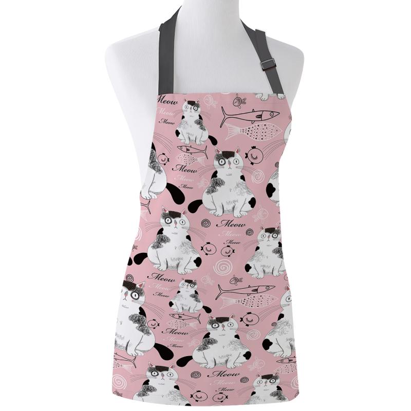 Cute Cat And Fish Apron Adult Kids Bibs Home Cooking Baking Restaurant Kichen Aprons for Woman Cleaning Apron
Cute Cat And Fish Apron Adult Kids Bibs Home Cooking Baking Restaurant Kichen Aprons for Woman Cleaning Apron