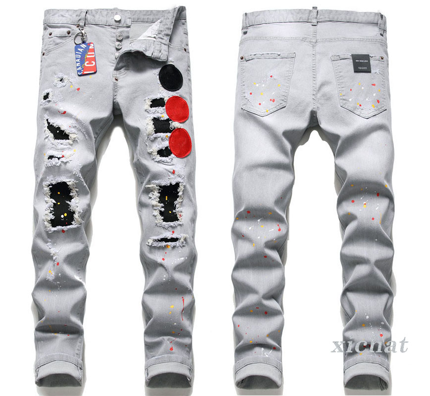 Men Slim Fit Big Size Jeans Men's Paint Hole Style Destroyed Skinny Straight Leg Washed Luxury Casual Regular Denim Pants Trousers 1010 NC3K, 1236
Men Slim Fit Big Size Jeans Men's Paint Hole Style Destroyed Skinny Straight Leg Washed Luxury Casual Regular Denim Pants Trousers 1010 NC3K, 1236