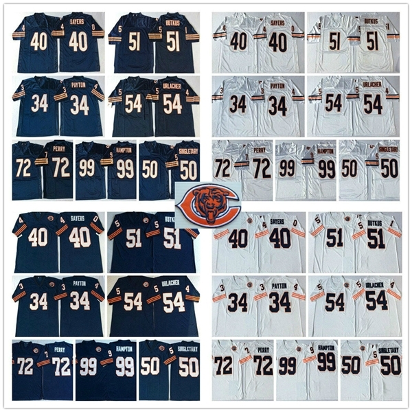 NCAA Vintage Retro #34 Walter Payton Jersey 72 William Perry 50 Mike Singletary 51 Butkus 99 Dan Hampton Mens Football Jerseys, As picture
NCAA Vintage Retro #34 Walter Payton Jersey 72 William Perry 50 Mike Singletary 51 Butkus 99 Dan Hampton Mens Football Jerseys, As picture