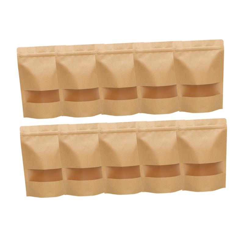 50PCS Kraft Papers Zipper Zealed Bags Standing Packaging Bags Convenient Self-sealing for Home Shop
50PCS Kraft Papers Zipper Zealed Bags Standing Packaging Bags Convenient Self-sealing for Home Shop