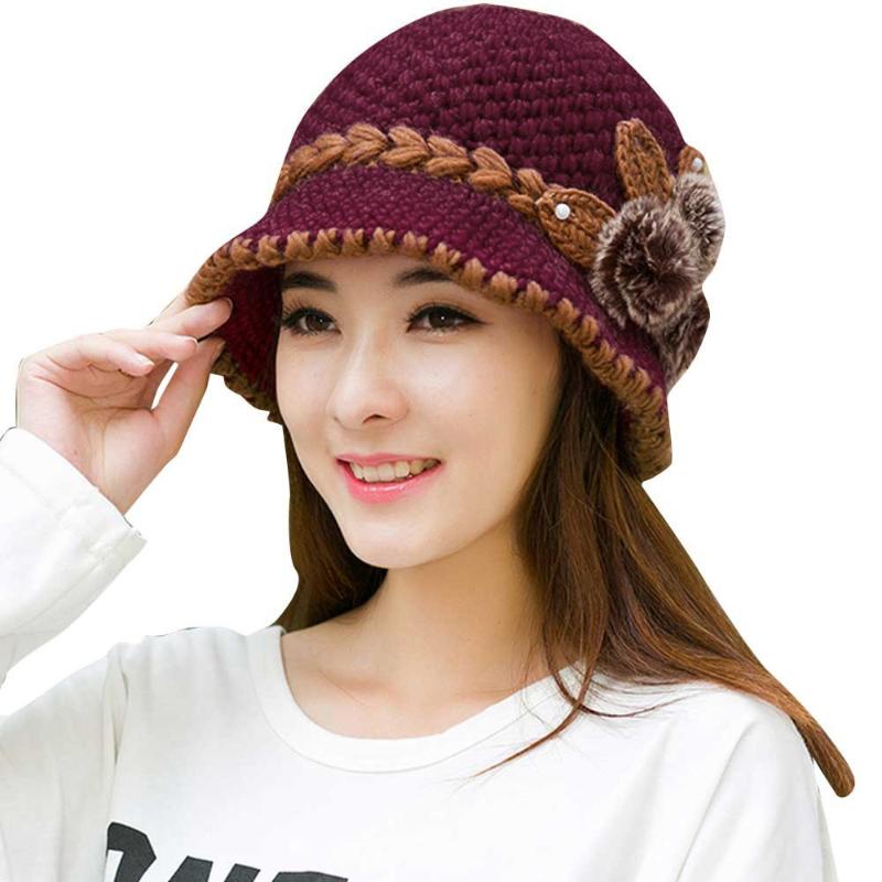 Fashion Women Lady Winter Warm Crochet Knitted Flowers Decorated Ears Hat Decorated Ears Hat Freeship Fleece Outdoor #YL10
Fashion Women Lady Winter Warm Crochet Knitted Flowers Decorated Ears Hat Decorated Ears Hat Freeship Fleece Outdoor #YL10