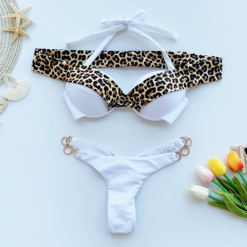 Summer Beach Women Swimsuit Fashion Leopard Printed Bikini Set Sexy Backless Bandage Lady Swimwear for Party
Summer Beach Women Swimsuit Fashion Leopard Printed Bikini Set Sexy Backless Bandage Lady Swimwear for Party