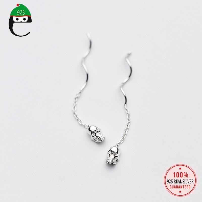 ElfoPlataSi 100% 925 Real Sterling Silver Stud Earrings Little Skeleton Skull 4cm Linked Drop Stick Girls Friends Gift XY8131
ElfoPlataSi 100% 925 Real Sterling Silver Stud Earrings Little Skeleton Skull 4cm Linked Drop Stick Girls Friends Gift XY8131