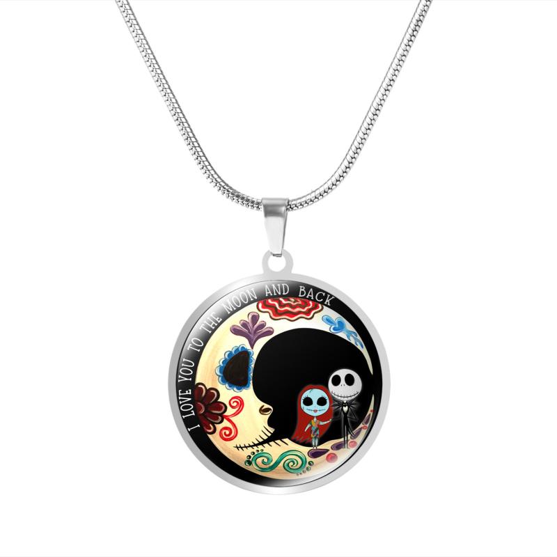 Punk Style Round Stainless Steel Necklace Pendant For Men Women I Love You To The Moon And Back Family Love Necklace Unisex Gift
Punk Style Round Stainless Steel Necklace Pendant For Men Women I Love You To The Moon And Back Family Love Necklace Unisex Gift