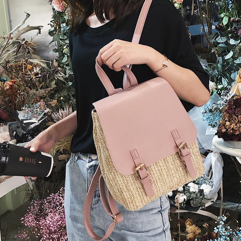 ETAILL 2020 Summer Style Beach Straw Backpack with Pu Leather Flap Designer High Quality Woven Traveling Girls Backpack Back Bag, Beige
ETAILL 2020 Summer Style Beach Straw Backpack with Pu Leather Flap Designer High Quality Woven Traveling Girls Backpack Back Bag, Beige