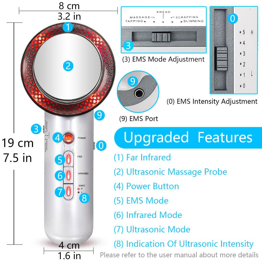 Ultrasonic Cavitation EMS Body Slimming Massager Anti Cellulite Fat Burner Patch Galvanic Infrared Therapy Products
Ultrasonic Cavitation EMS Body Slimming Massager Anti Cellulite Fat Burner Patch Galvanic Infrared Therapy Products