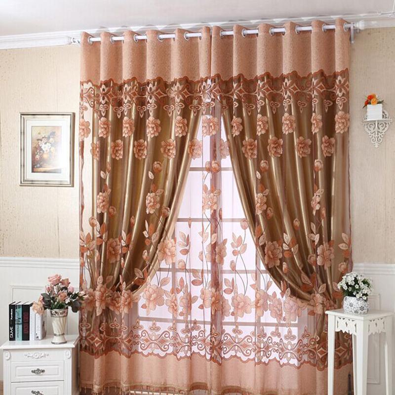 Luxury curtains Lace printed yarn blackout curtains Voile Tulle Lotus Window for Kitchen Living Room Bedroom Home Decor, Coffee
Luxury curtains Lace printed yarn blackout curtains Voile Tulle Lotus Window for Kitchen Living Room Bedroom Home Decor, Coffee