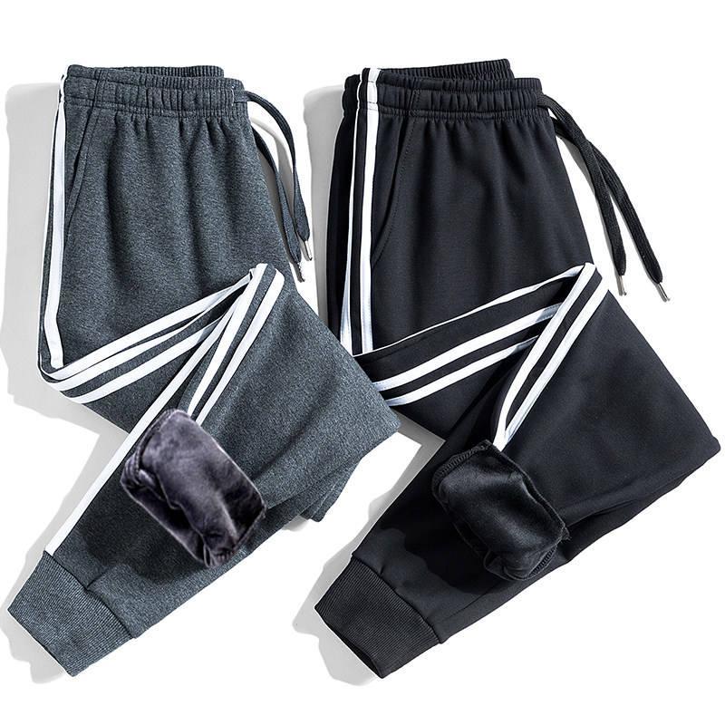 2020 densely fleece jogger men's pants cotton warm winter velvet sweatpants striped side hallways S-5XL, Solid dark gray
2020 densely fleece jogger men's pants cotton warm winter velvet sweatpants striped side hallways S-5XL, Solid dark gray