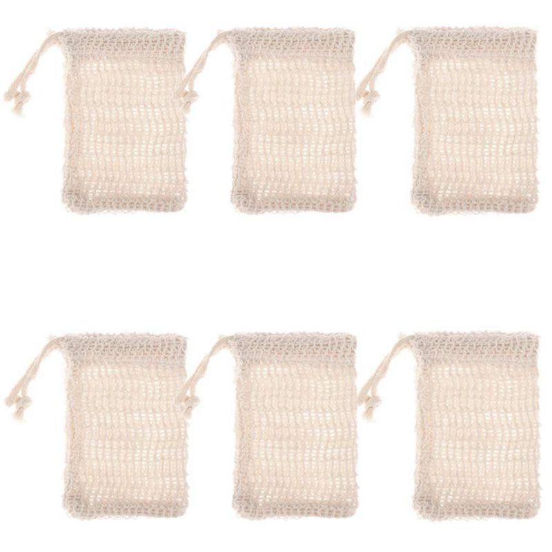 6 Pcs Natural Exfoliating Soap Bags Handmade Sisal Soap Bags Natural Sisal Saver Pouch Holder Bath Holder1
6 Pcs Natural Exfoliating Soap Bags Handmade Sisal Soap Bags Natural Sisal Saver Pouch Holder Bath Holder1