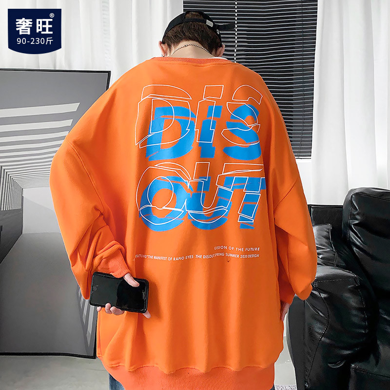 2021 Round Turtleneck Sweater New Autumn and Winter Hip Loose Plus Size Couple SL11, Orange. 
2021 Round Turtleneck Sweater New Autumn and Winter Hip Loose Plus Size Couple SL11, Orange.