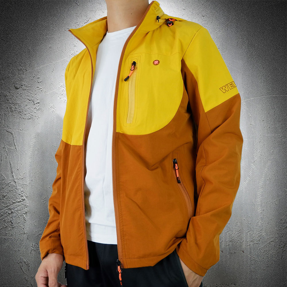 Light in the open air male casual waterproof shreds with hoodie trekking walk jacket autumn outwear, Khaki
Light in the open air male casual waterproof shreds with hoodie trekking walk jacket autumn outwear, Khaki