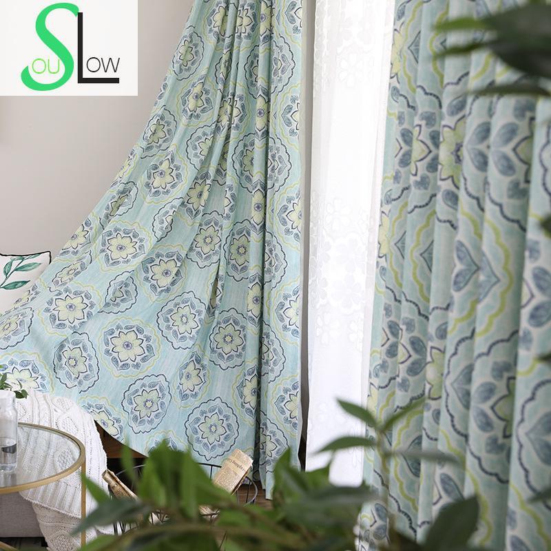 Slow Soul Green Cyan Modern Boutique Simple Japanese And Korean Curtain French Window Curtains For Living Room Children Bedroom, Cloth1
Slow Soul Green Cyan Modern Boutique Simple Japanese And Korean Curtain French Window Curtains For Living Room Children Bedroom, Cloth1