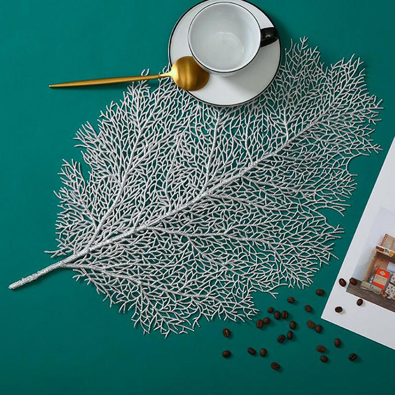 Placemat For Dining Table Coasters Lotus Leaf Palm Leaf Simulation Plant PVC Cup Coffee Table Mats Kitchen Christmas Home Decor
Placemat For Dining Table Coasters Lotus Leaf Palm Leaf Simulation Plant PVC Cup Coffee Table Mats Kitchen Christmas Home Decor