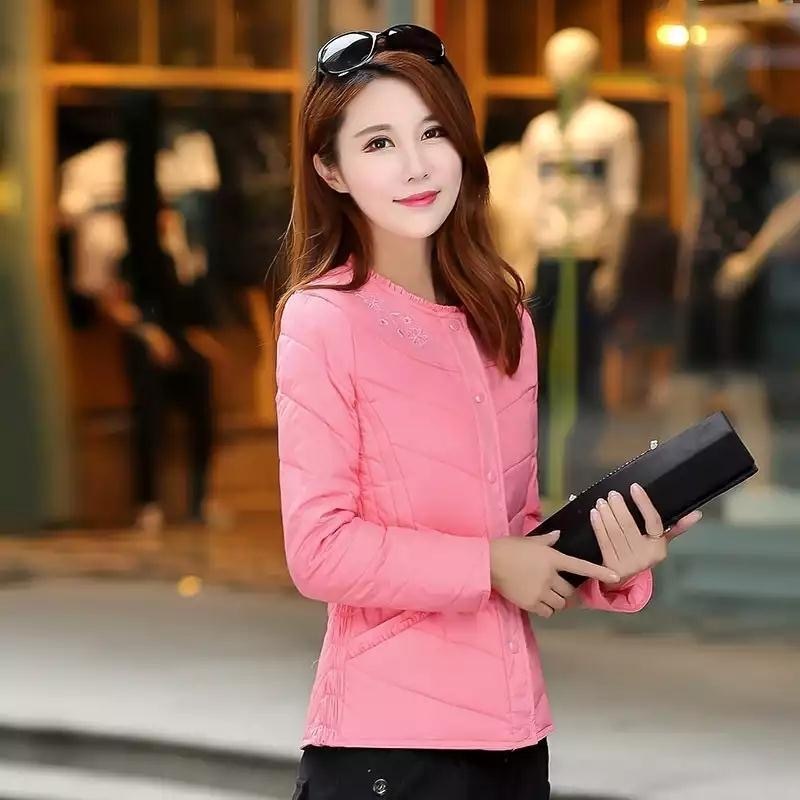 New lightweight down jacket women's short fashion inner liner white duck down winter ultralight warm down jacket 201019