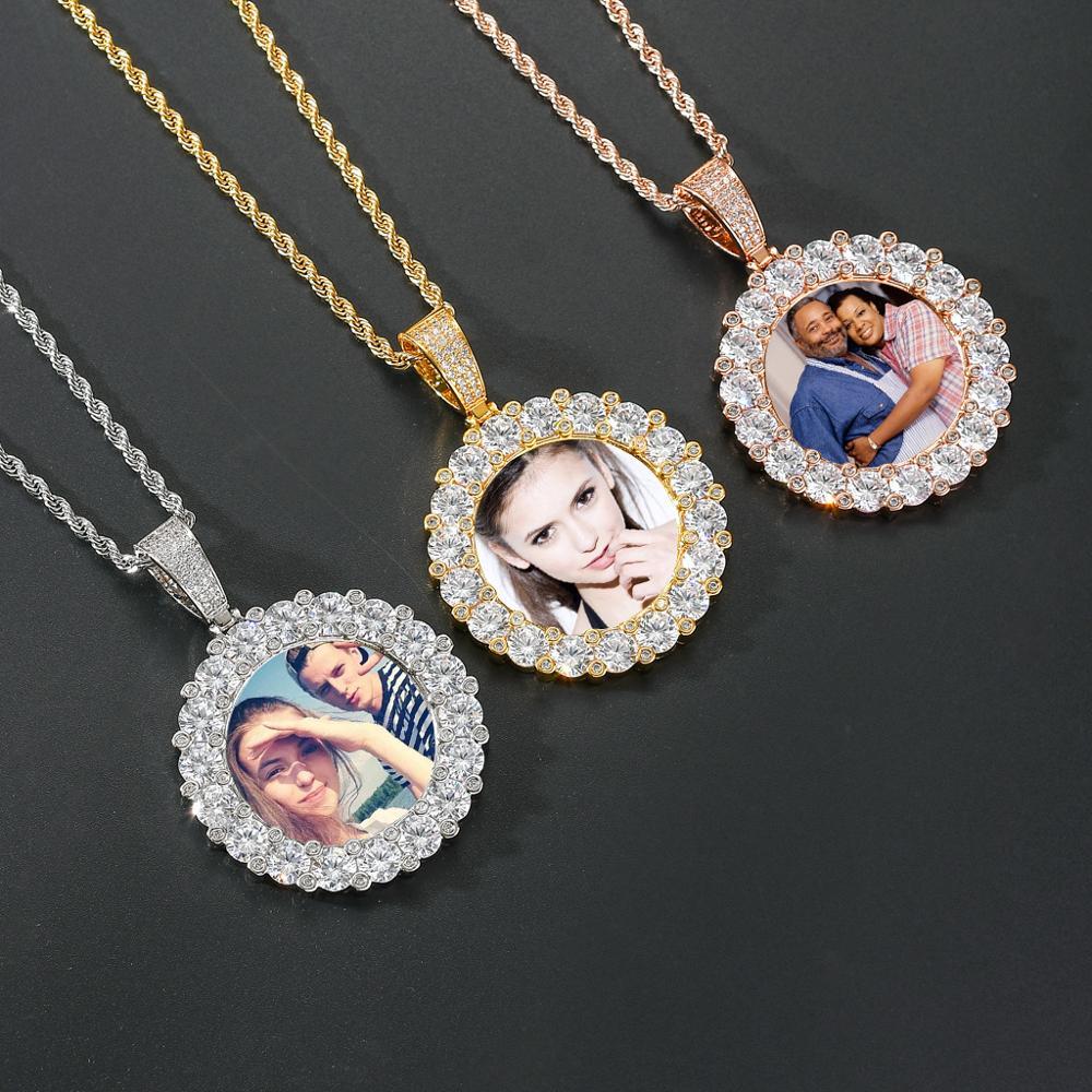 Custom Photo Bling Round Solid Memory Medallions Pendant Necklace Male Cubic Zircon Hip Hop Jewelry Bjkd
Custom Photo Bling Round Solid Memory Medallions Pendant Necklace Male Cubic Zircon Hip Hop Jewelry Bjkd