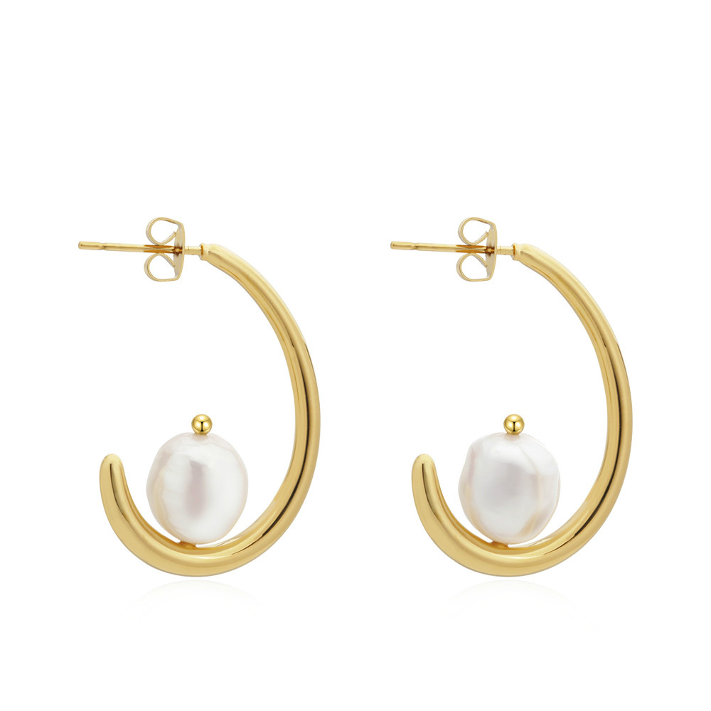 VAROLE Hook Shape Earring Ear Studs Natural pearls Dangle Earrings Gold color Drop Earrings For Women Fashion Jewelry brinco
VAROLE Hook Shape Earring Ear Studs Natural pearls Dangle Earrings Gold color Drop Earrings For Women Fashion Jewelry brinco