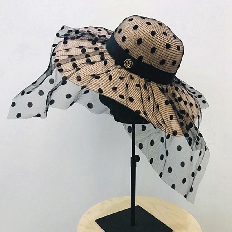 Beach Straw Hat Women Sunshade Sun Hats Wide Brim Elegant Travel Raffia Panama Hawaiian Female Casual Journey Party Cap Lace Dot1
Beach Straw Hat Women Sunshade Sun Hats Wide Brim Elegant Travel Raffia Panama Hawaiian Female Casual Journey Party Cap Lace Dot1