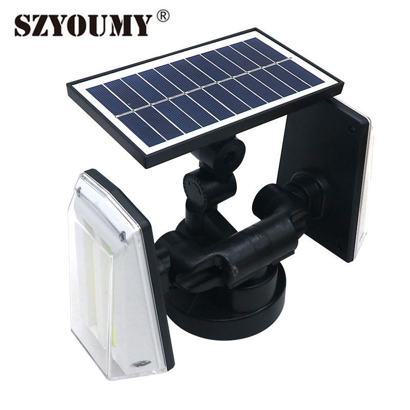SZYOUMY Double Head 80 Led Cob Solar Light Wall Mounted 20W Microwave Rotated Waterproof Solar Wall Lamp
SZYOUMY Double Head 80 Led Cob Solar Light Wall Mounted 20W Microwave Rotated Waterproof Solar Wall Lamp