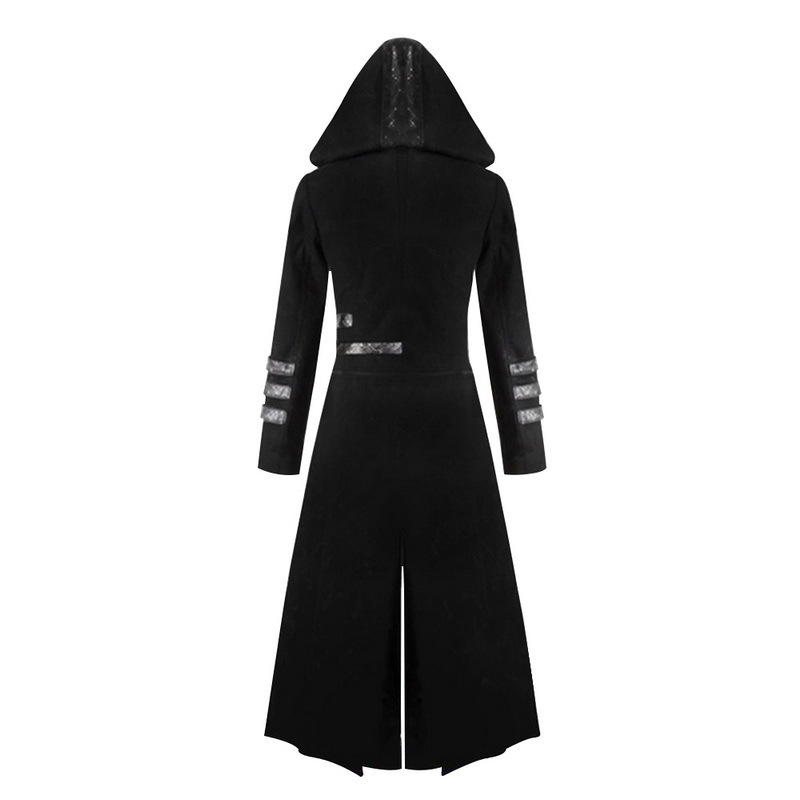 Men Cosplay Costume Party Vintage Royal Style Trench Coats Retro Gothic Steampunk Long Coats Gentlemen Costume 201128