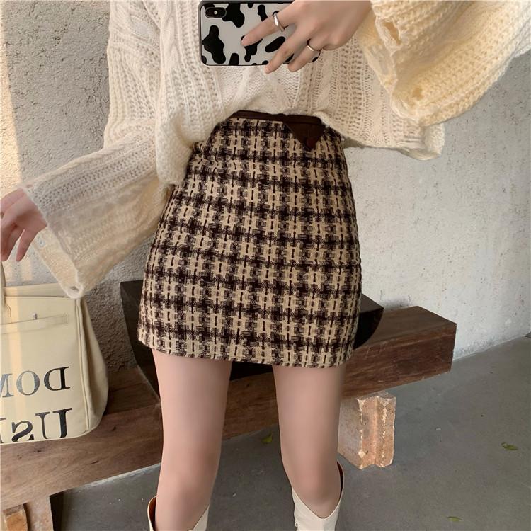 Vintage High Waist A-line Fashion Woolen Casual Simple Geometric Pattern Fashion Women Mini Skirts, Gray
Vintage High Waist A-line Fashion Woolen Casual Simple Geometric Pattern Fashion Women Mini Skirts, Gray
