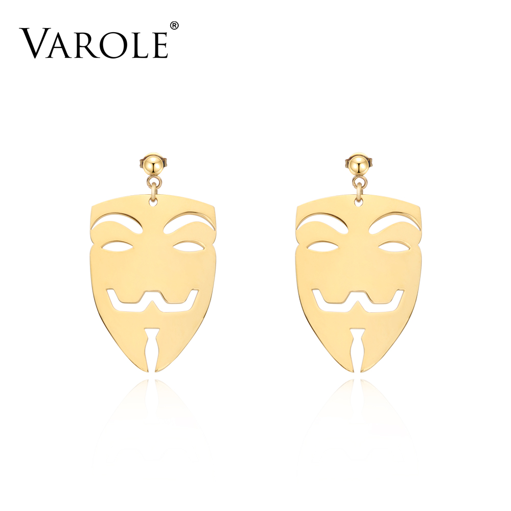 VAROLE New Stainless Steel Face Style Earrings for Women Gold and Long Drop Earring for Woman Wholesale
VAROLE New Stainless Steel Face Style Earrings for Women Gold and Long Drop Earring for Woman Wholesale