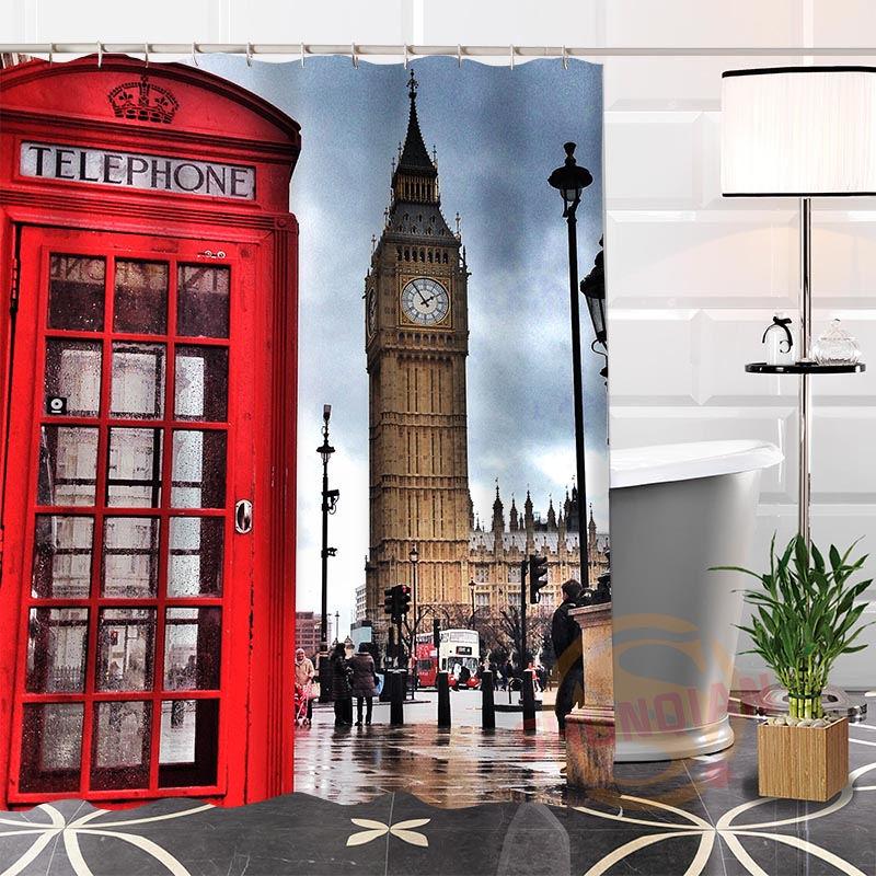 Eco-friendly Custom Unique london street Fabric Modern Shower Curtain bathroom With Hooks for yourself H0220-43
Eco-friendly Custom Unique london street Fabric Modern Shower Curtain bathroom With Hooks for yourself H0220-43