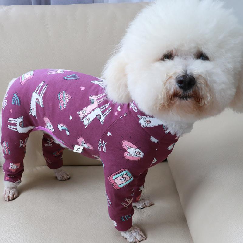 Pet Dog Jumpsuit Puppy Clothes 100%Cotton Printed Overalls For Small Dogs Thin Stretchy Pajamas Chihuahua Poodle Home Wear, Purple
Pet Dog Jumpsuit Puppy Clothes 100%Cotton Printed Overalls For Small Dogs Thin Stretchy Pajamas Chihuahua Poodle Home Wear, Purple