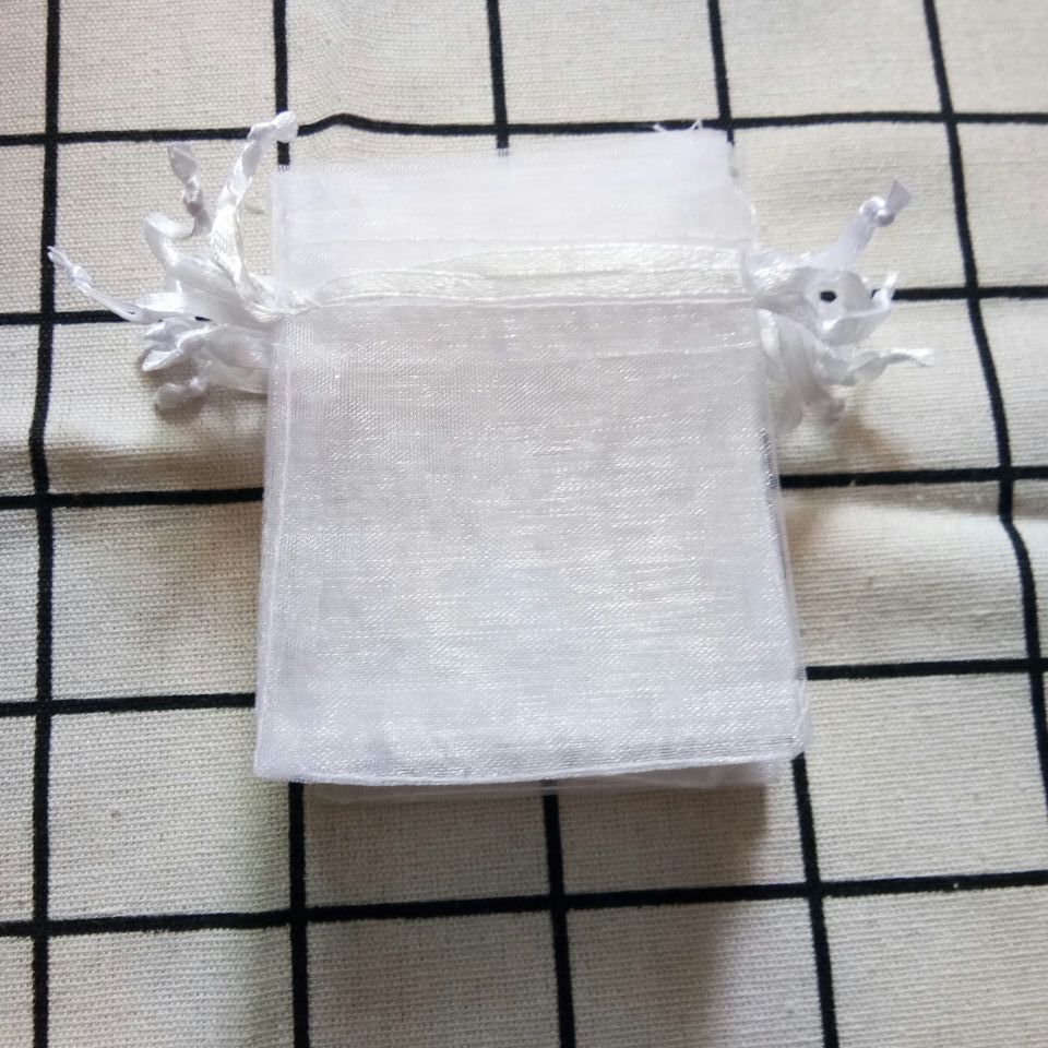 Wholesale 1000 Pcs/lot White Organza Drawstring Pouches 5x7 7x9 9x12 10x15cm Jewelry Gift Bags Wedding Packaging Bags&Pouches T200602