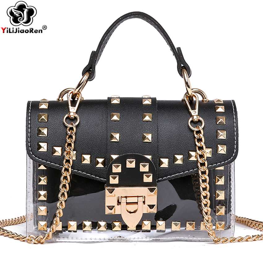 HBP Fashion Rivet Small Clear Handbags Brand Women Transparent Shoulder Bag Summer Beach Bag Ladies Chain Crossbody Bags for Women
HBP Fashion Rivet Small Clear Handbags Brand Women Transparent Shoulder Bag Summer Beach Bag Ladies Chain Crossbody Bags for Women