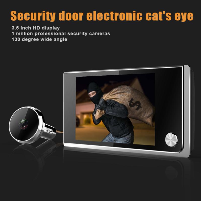 Door Peephole Viewer Doorbell 3.5 Inch HD Digital Multifunction For Home Security JR Deals
Door Peephole Viewer Doorbell 3.5 Inch HD Digital Multifunction For Home Security JR Deals