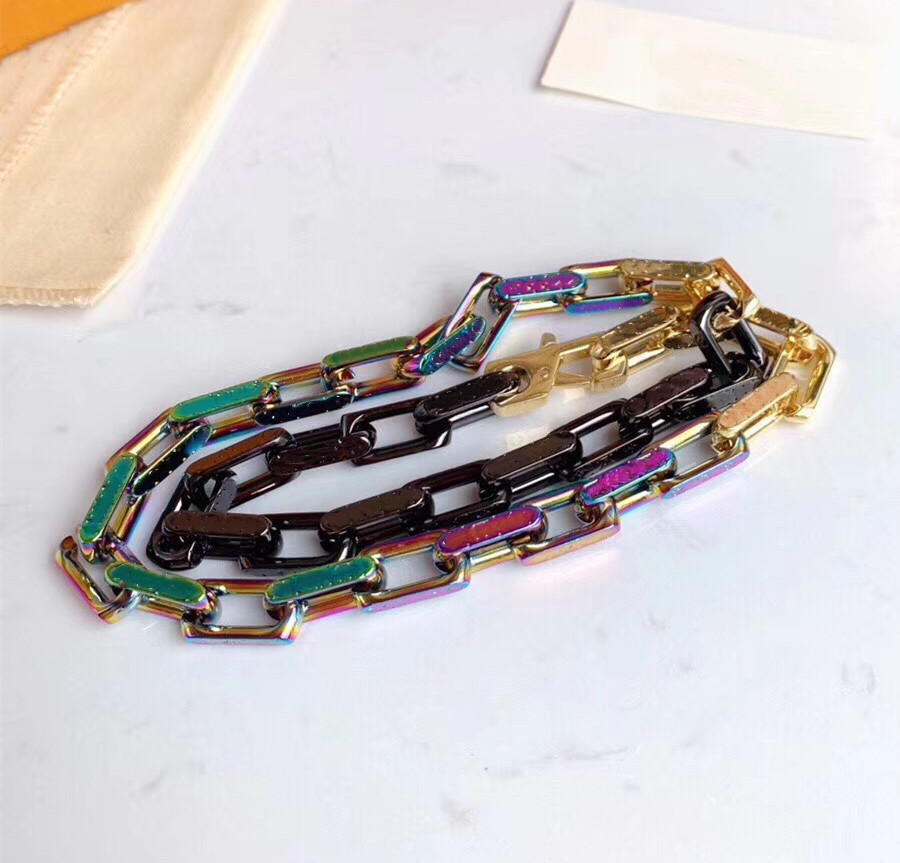 Stainless Steel Necklace Bright Color Silver Necklace All Steel To Make Large Silver Metal 52cm Chain Necklaces for Unisex Jewelry Supply