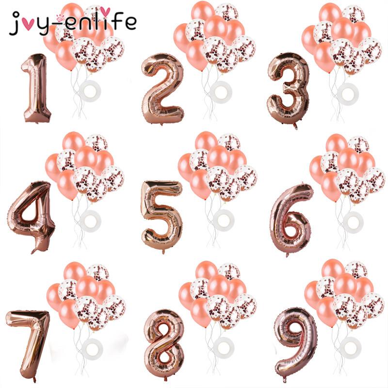 12pcs Rose Gold Confetti Baloon 40inch Number Happy Birthday 1 2 3 4 5 6 7 8 9 Foil Balloons Birthday Party decoration kids ball
12pcs Rose Gold Confetti Baloon 40inch Number Happy Birthday 1 2 3 4 5 6 7 8 9 Foil Balloons Birthday Party decoration kids ball