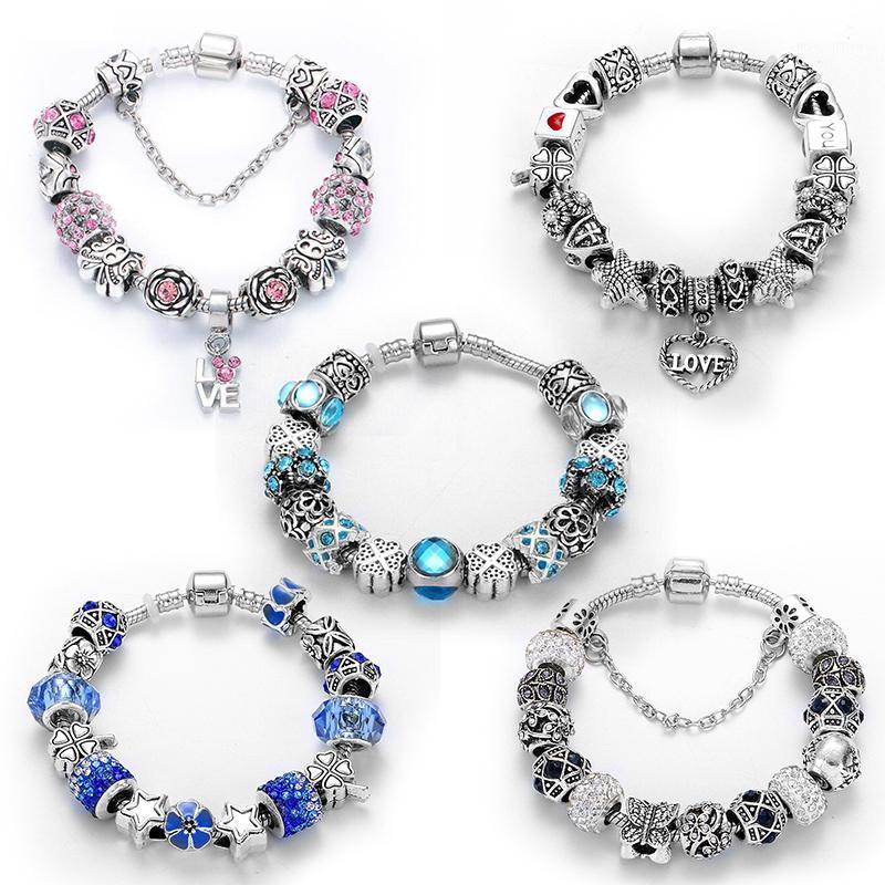 Unique Handmade Charms Bracelet Shiny Bead With Love Flower & Glass Bead Charm Diy Pendant Bangle Fashion Jewelry For Women Gift1
Unique Handmade Charms Bracelet Shiny Bead With Love Flower & Glass Bead Charm Diy Pendant Bangle Fashion Jewelry For Women Gift1