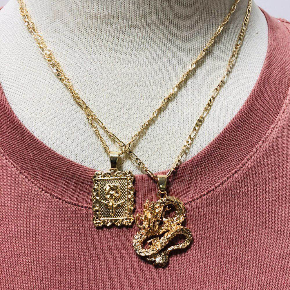 Bohemia Portrait Alloy Gold Coin Pendant Necklaces For Women Vintage Rose Fashion Long Necklace Jewelry Gifts