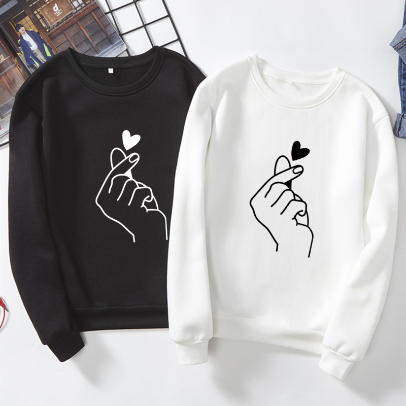 Men and women round neck sweater women plus velvet autumn and winter loose couple capless all-match sweater customization, White
Men and women round neck sweater women plus velvet autumn and winter loose couple capless all-match sweater customization, White