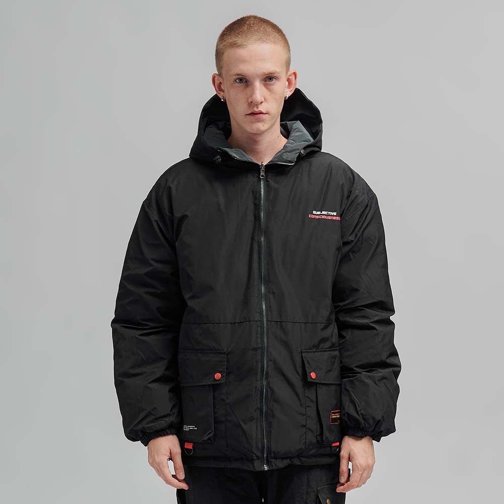 PYJTRL Reflective Padded Jacket For Men's Fashion reversible Harajuku Trend Thickened Jacket 201218