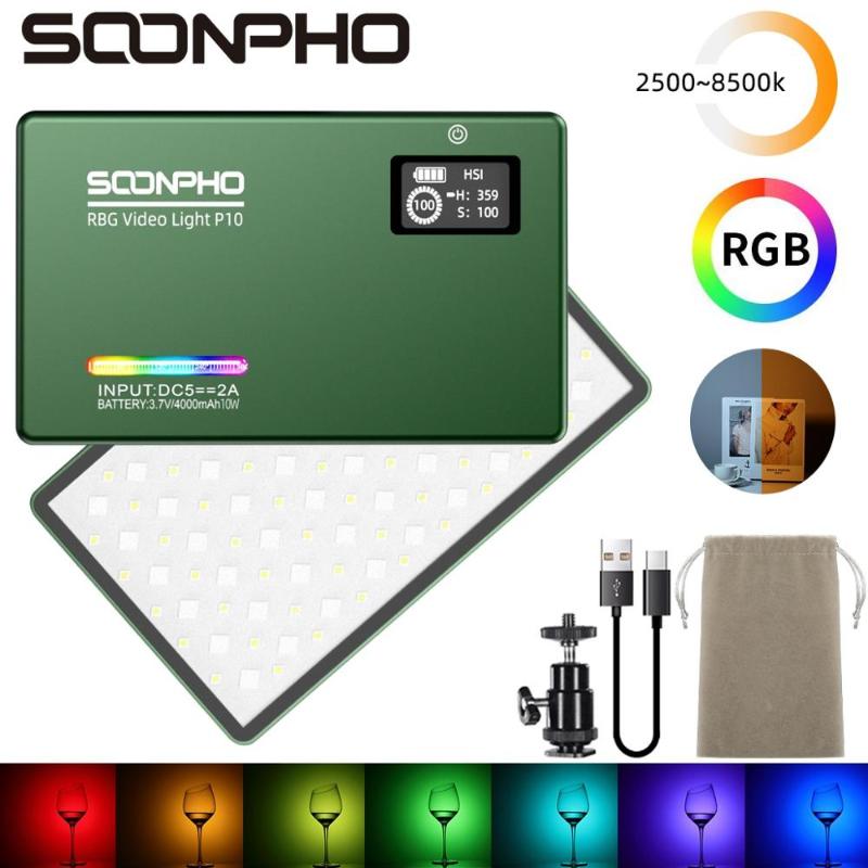 Soonpho P10 8W RGB 2500K-8500K Mini Video LED Light Fill Light Built-in Battery for Phone Camera Shooting Studio
Soonpho P10 8W RGB 2500K-8500K Mini Video LED Light Fill Light Built-in Battery for Phone Camera Shooting Studio