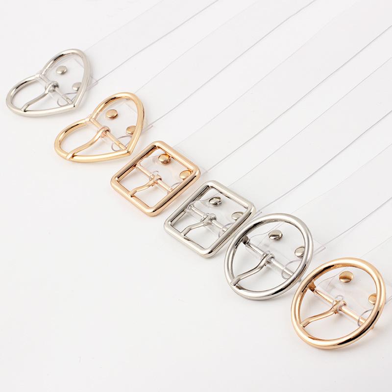 New Fashion Novelty PlasticTransparent Waist Belts For Women Heart-sharped/square/circle Metal Buckle Dress Jeans Belt Harajuku, Black;brown
New Fashion Novelty PlasticTransparent Waist Belts For Women Heart-sharped/square/circle Metal Buckle Dress Jeans Belt Harajuku, Black;brown